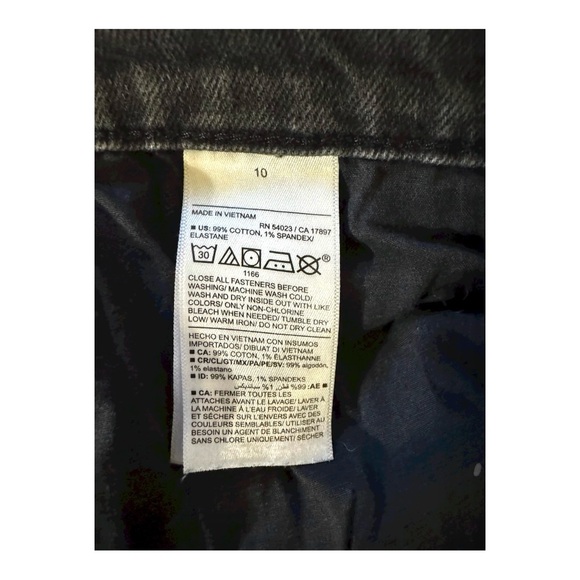 Old Navy Mid-Rise Boyfriend Straight Ripped Black, Gray Jeans, Size 10 - Picture 15 of 16